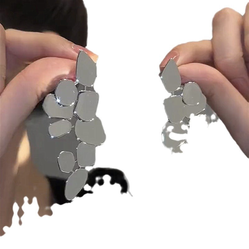 Wholesale Exaggerated irregular leaf earrings